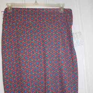 NWT LuLaRoe Cassie Pencil Skirt Great Summer Colors and Lightweight Sz XL